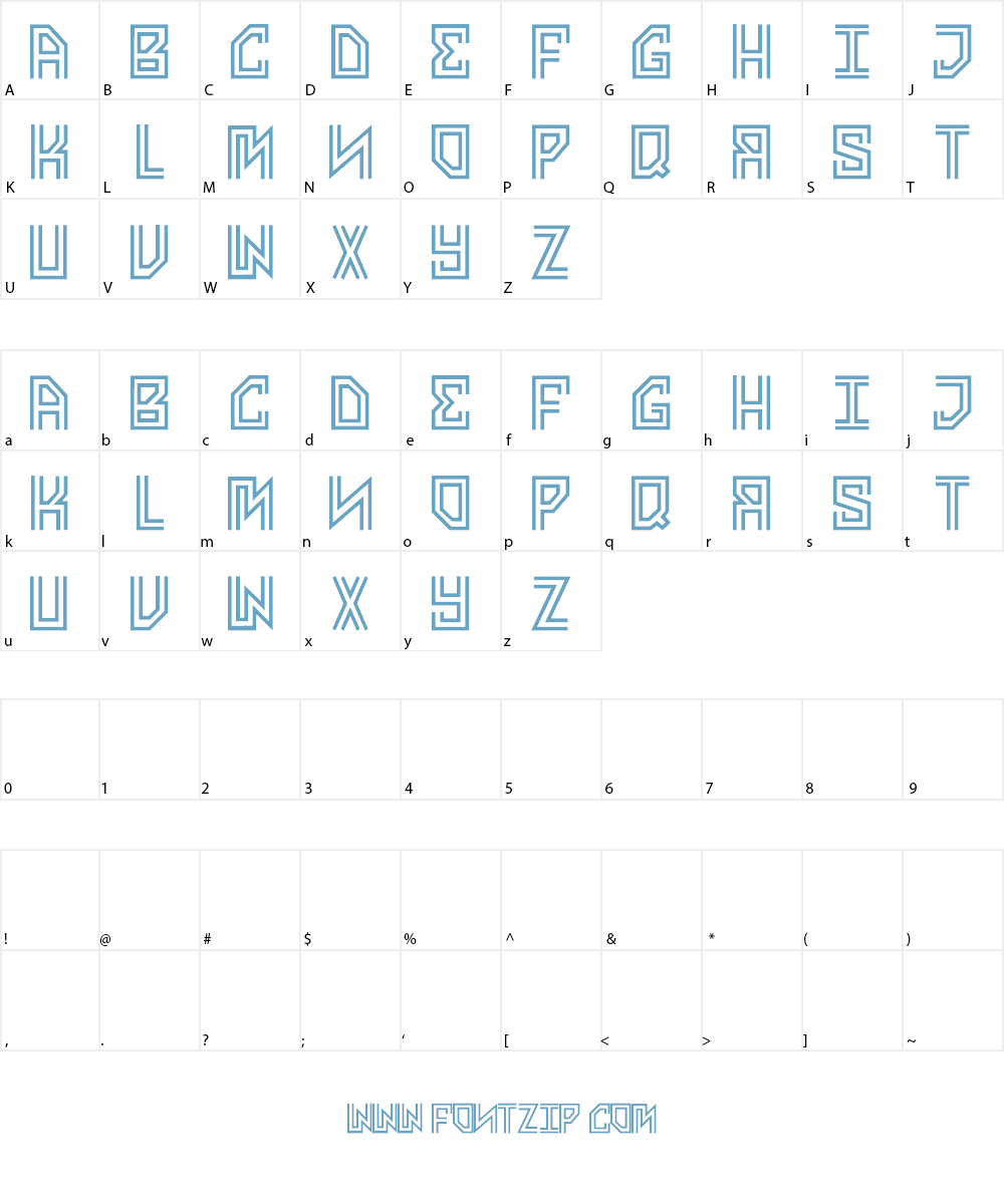 AVENGE ME Font Character